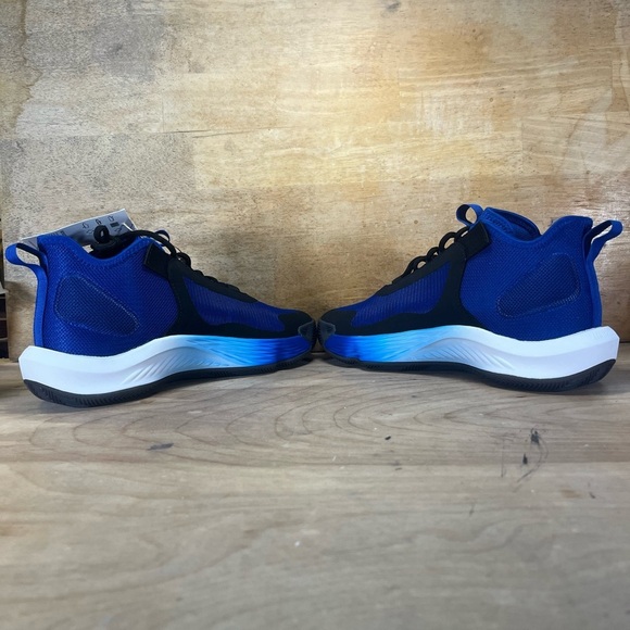 NEW Adidas Adizero Select Team Mens Size 8 Basketball Shoes Sneakers Blue/Black - Picture 6 of 9
